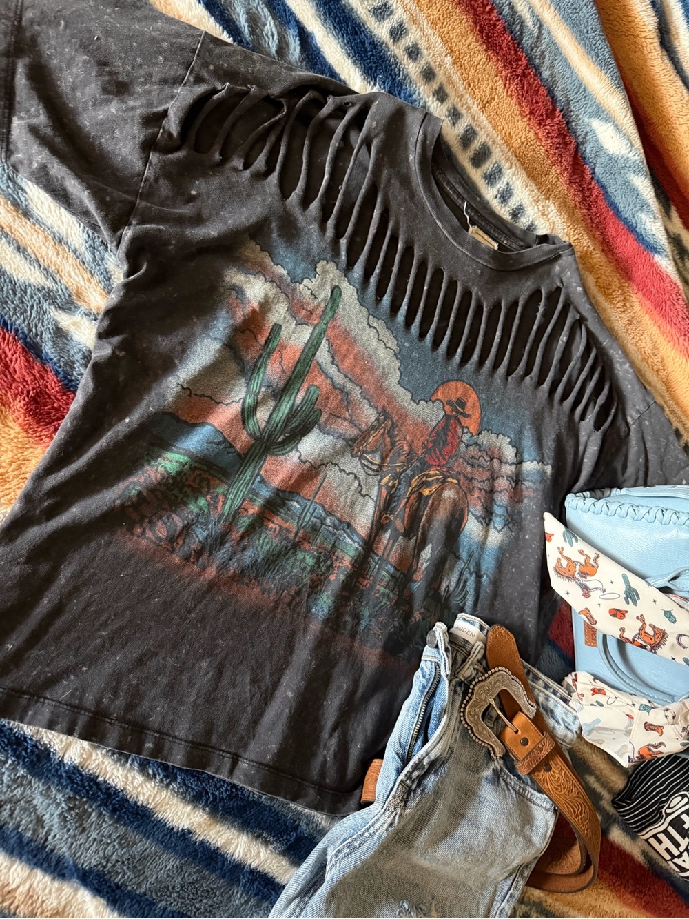 Western Graphic Tee - Desert Cowboy
